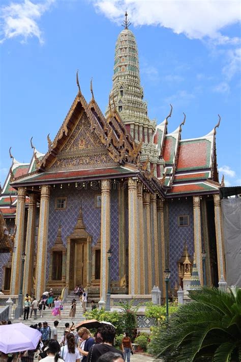 majestic prang  wat phra kaew bangkok editorial image image