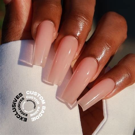 Nude baddies nails | Nude nails, Nude nail designs, Acrylic nail designs