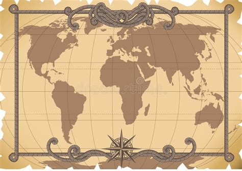 Stara mapa ilustracja wektor. Ilustracja złożonej z arte - 3395332
