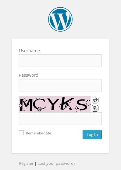 WordPress Login CAPTCHA