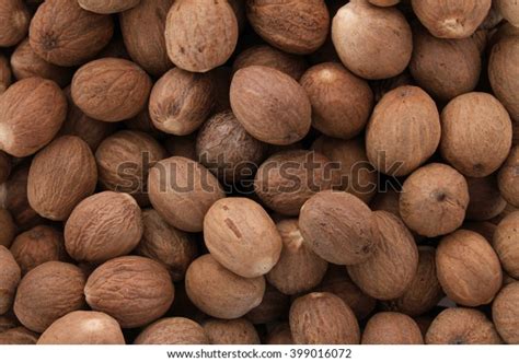 Whole Nutmeg Spice Dish Stock Photo (Edit Now) 399016072