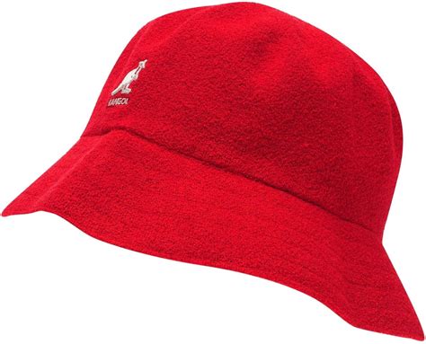 Kangol Mens Boucle Bucket Hat Red Sml/Med at Amazon Men’s Clothing store