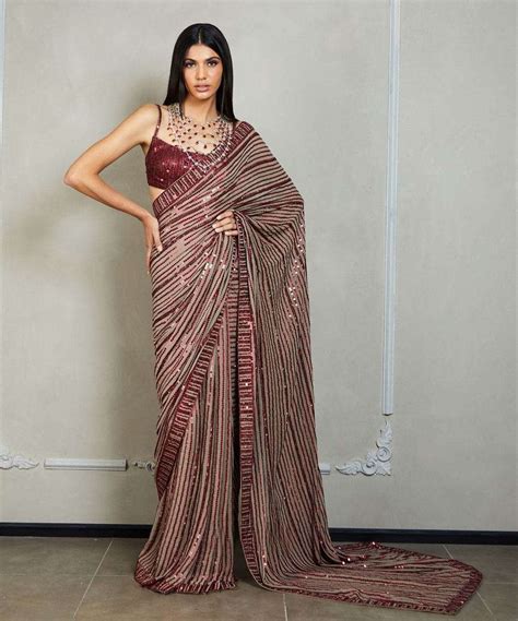 pr  design mm sequence work saree design