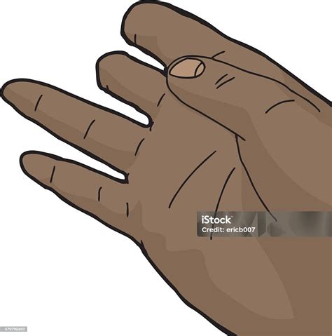 hand  missing fingers stock illustration  image