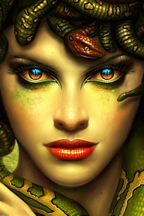 Blue Eyes Evil (Medusa) | Medusa art, Medusa artwork, Medusa gorgon