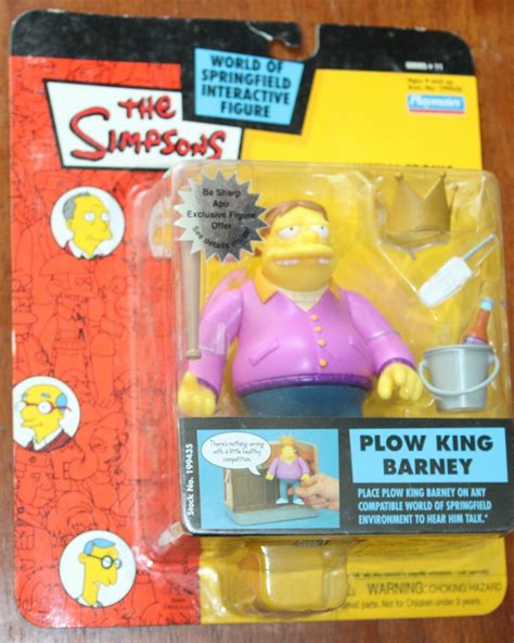 Simpsons...Plow King Barney Figure...2000...MIP | #4653964550