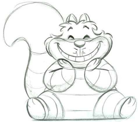 Cheshire Cat Sketch at PaintingValley.com | Explore collection of ...