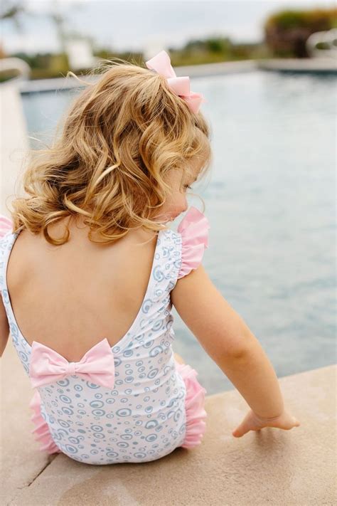 Little Girl Swimsuit Ruffle at Brandon Myers blog