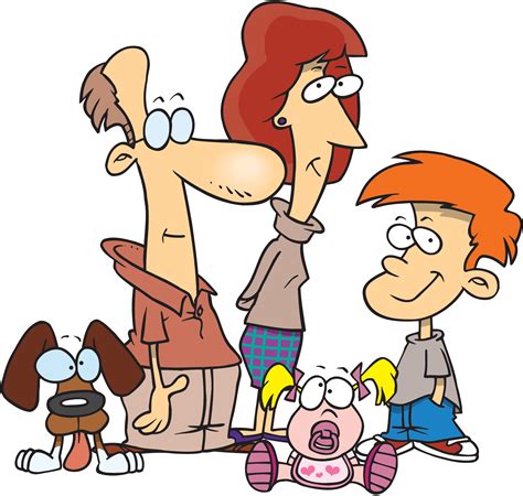 Family Of 5 Cartoon - ClipArt Best
