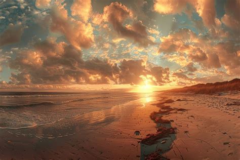 sunrise beach landscape shoreline panoramic  photo rawpixel