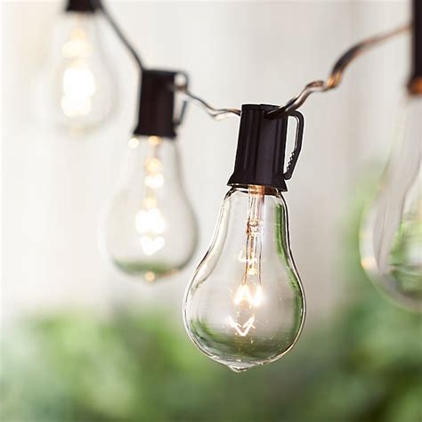 Vintage Edison Bulb Outdoor String Lights | Crate and Barrel