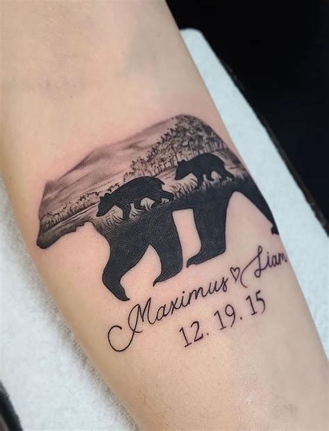 Mama Bear & Cubs Tattoo | Tattoos for daughters, Mom tattoo designs ...