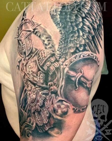 Angel warrior tattoo by Terry Mayo: TattooNOW