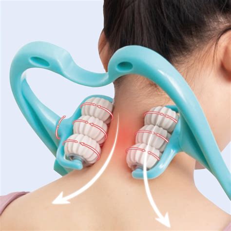Amazon.com: Neck Massager Roller,Handheld Massager with 6 Balls Massage