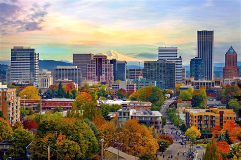 Portland Oregon Downtown Cityscape in the Fall - HDR | Flickr
