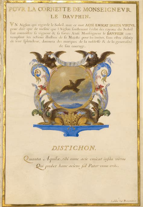 Emblem for Louis XIV (fol. 2) (Getty Museum)
