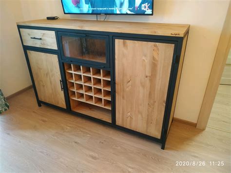 Винный шкаф в стиле лофт в интернет-магазине Ярмарка Мастеров по цене ...