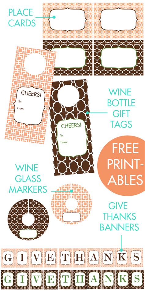 FREEBIES // THANKSGIVING PRINTABLES – Oh So Lovely Blog