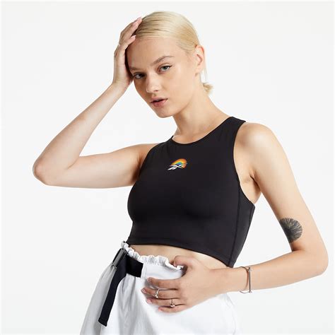 Tank Tops Reebok Ts Pride Crop Black (GT3182) | Footshop