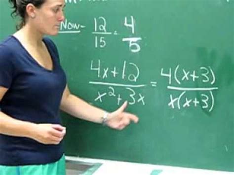 Simplifying Algebraic Fractions - YouTube