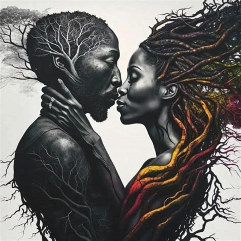 rooted  love manolo dreams african american art black art