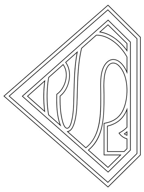 Superman Logo Coloring Page Coloring Pages | Porn Sex Picture