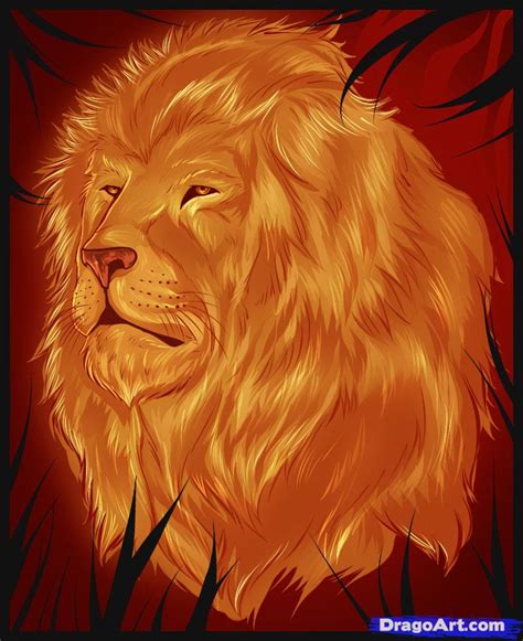 Lion Drawing Color at PaintingValley.com | Explore collection of Lion ...