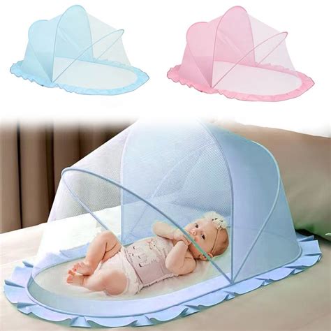 Mosquiteiro Portatil Bebe - Berço Mosquiteiro de Bebê Criança Tenda Cercadinho Para Cama Portátil ...