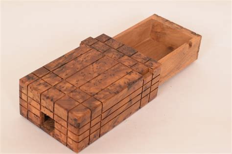 Wooden Puzzle Box Secret Jewelry Box Case Cider Wood Wooden Magic ...