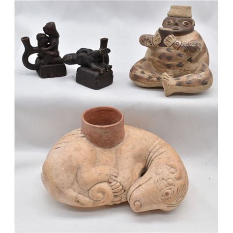 4 Moche' Culture Pottery Replicas DW 156