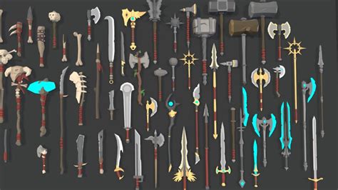 POLYGON - Dungeon Weapons - Buy Royalty Free 3D model by Synty Studios (@syntystudios) [b0067be ...