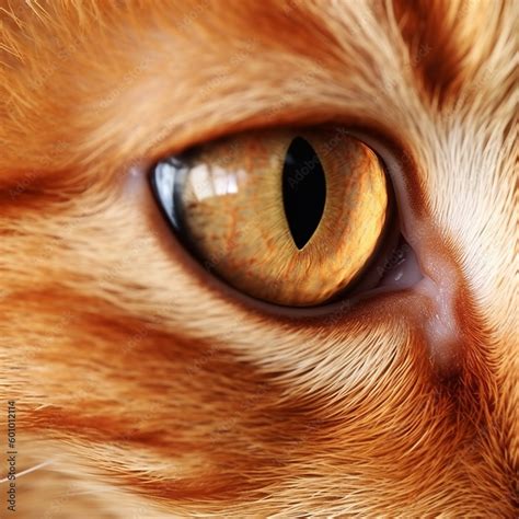 cats eye macro photography eye   ginger cat  profile ai
