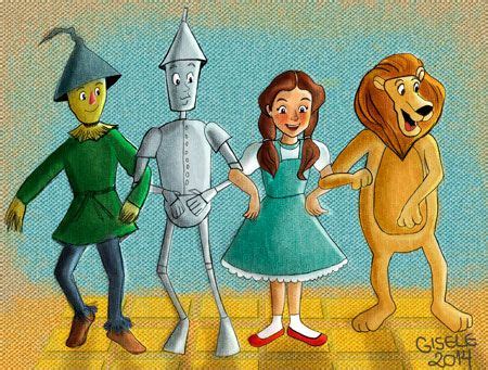 Magico De Oz Personagens - Personagens do Magico de Oz (pintura digital) | Magico de oz ...