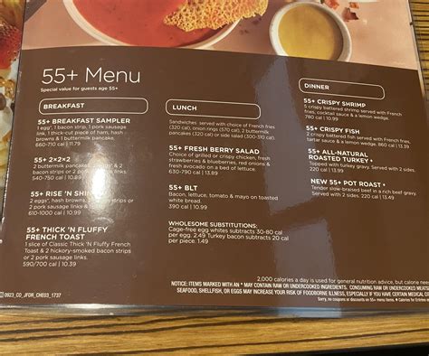 ihop has a special menu for people over 55? : r/mildlyinteresting