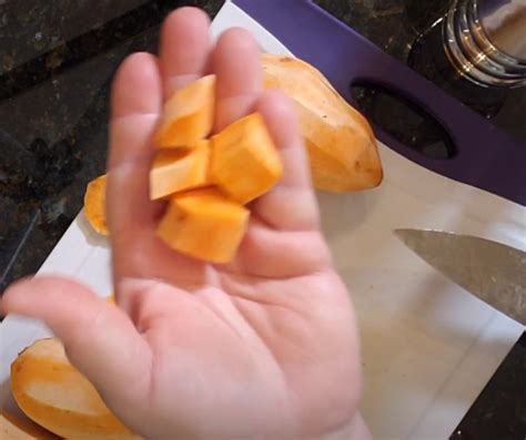 how to cook cubed sweet potatoes