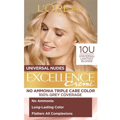 Loreal Paris Excellence Universal Nudes Безамонячна боя за коса, 10U