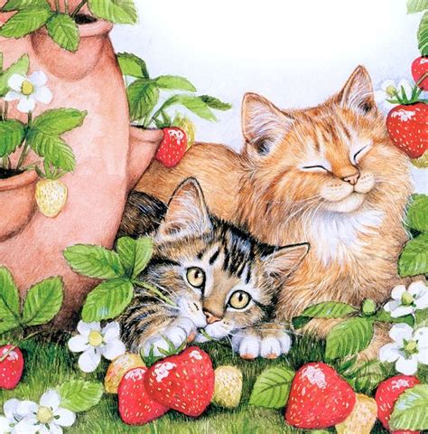 Кошки в живописи. Рисунки кошек. Кошки в искусстве. Художники ...