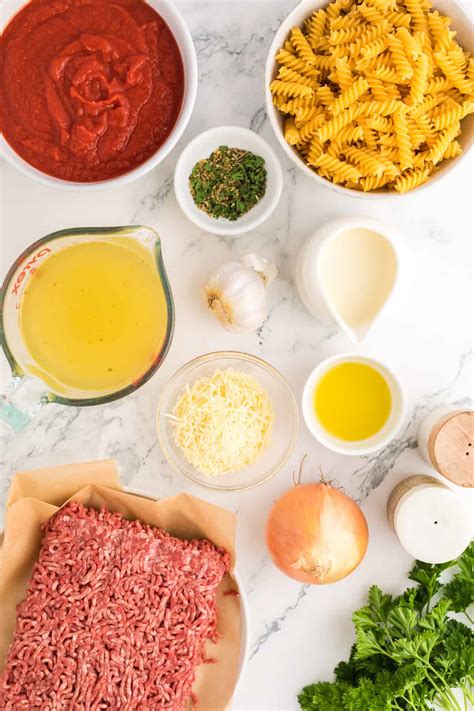 Creamy Ground Beef Pasta - Tornadough Alli