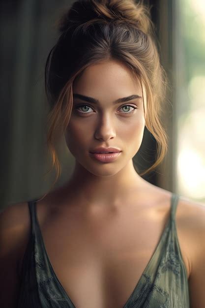 premium photo  woman   freckles   face