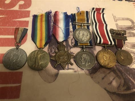 These are my Ww1 British medals including the kings medal and ...