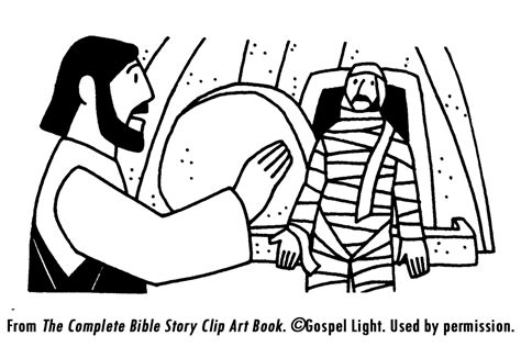 Free Jesus Raises Lazarus Coloring Page, Download Free Jesus Raises ...