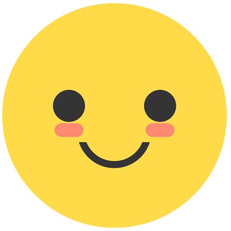 blush emoji emotions face smile emoticon expression icon