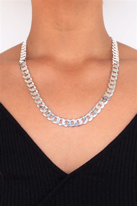 mm silver curb chain   silver chains south africa