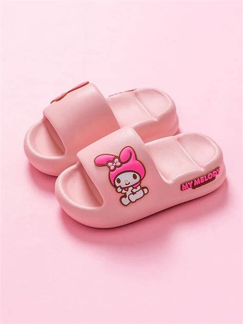 Hello Kitty Summer Slippers Kawaii Kuromi My Melody Cinnamoroll Anime ...