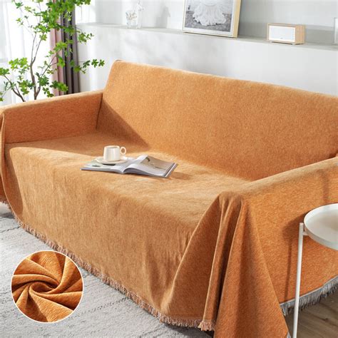dustproof sofa throw cover  tassel large chenille sofa covers