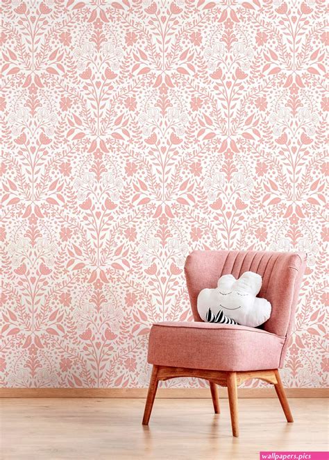 Pink Boho Floral Wallpaper Peel and Stick Wallpaper Removable Wallpa ...