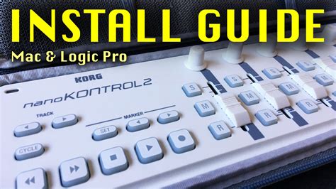 How to set up Korg Nanokontrol 2 Mac OSX Catalina & Logic Pro