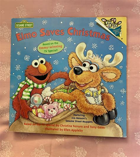 Vintage 1997 "elmo Saves Christmas" Sesame Street Children's Book ISBN ...
