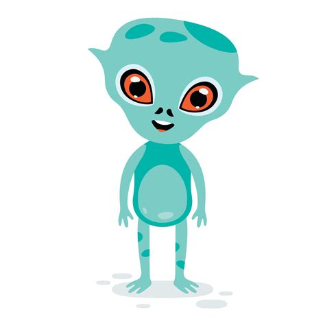 Cartoon Illustration Of An Alien 43858911 Vector Art at Vecteezy