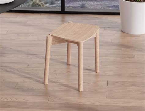 isak  stool natural ash cm oak teak